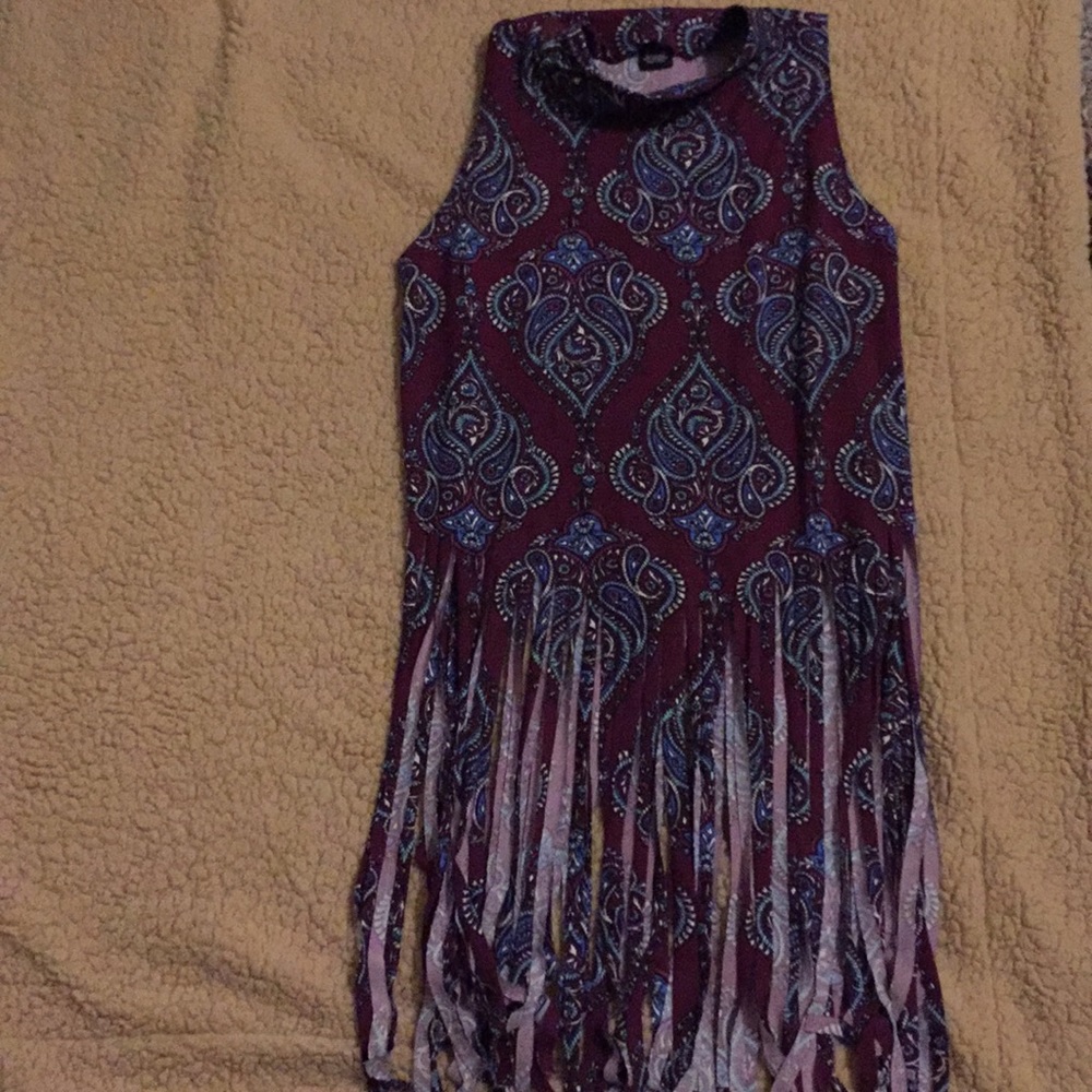 Hipster pattern flow shirt.
